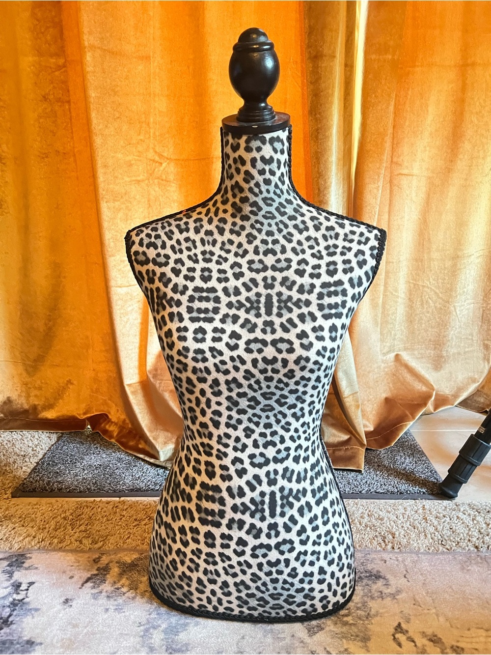 Leopard Print Dress Form Mannequin Torso - Picture 2 of 10